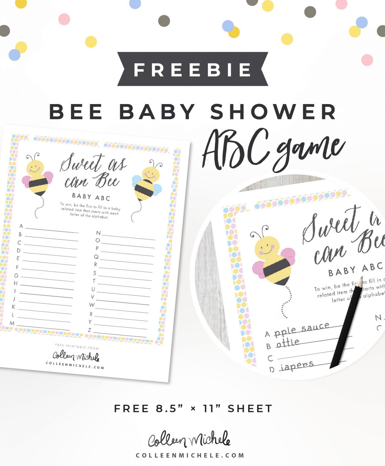 Bee Baby Shower Ideas that are sweet as can "bee"! - Colleen Michele